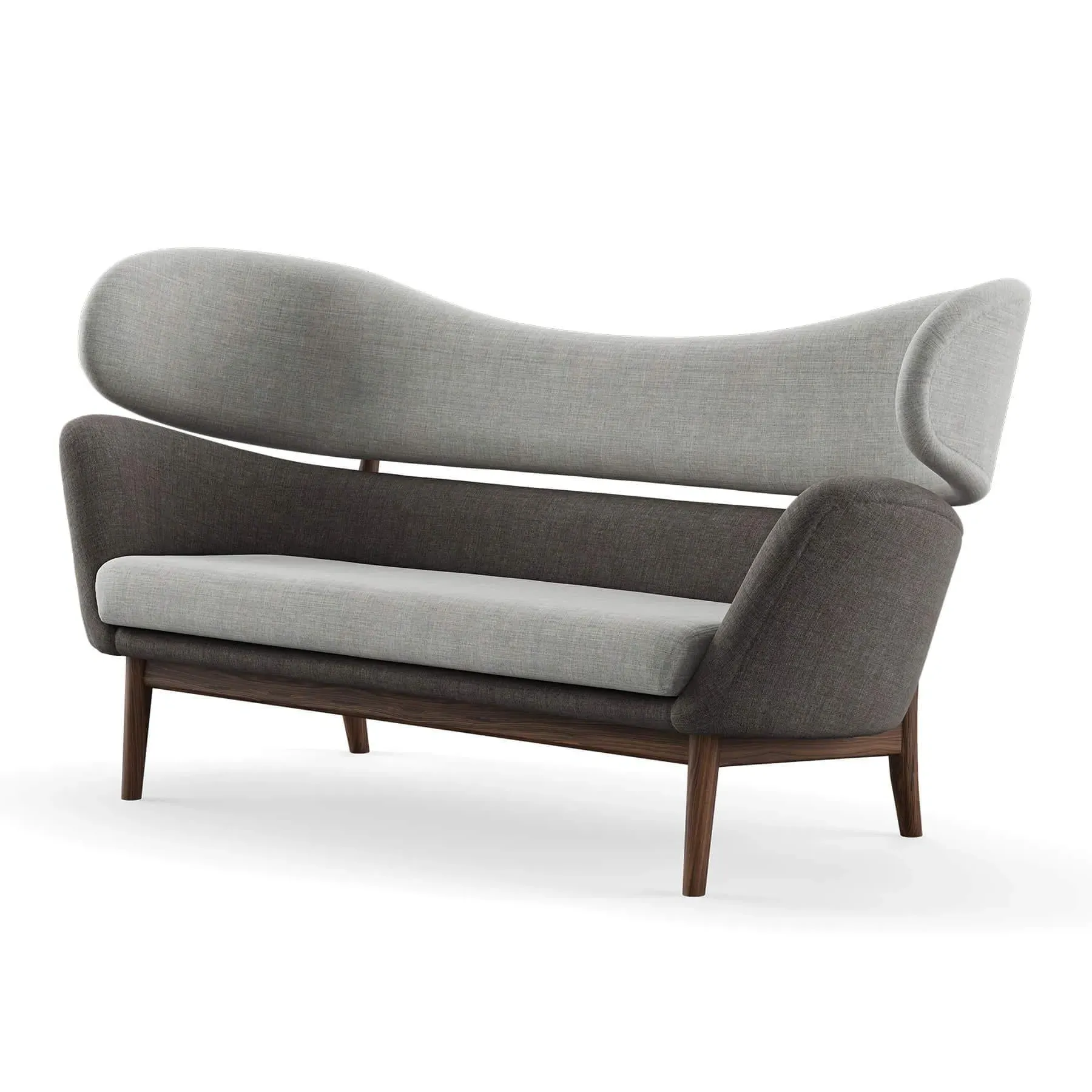 The Baker 2-Seater Sofa - Remix 123/163, Walnut