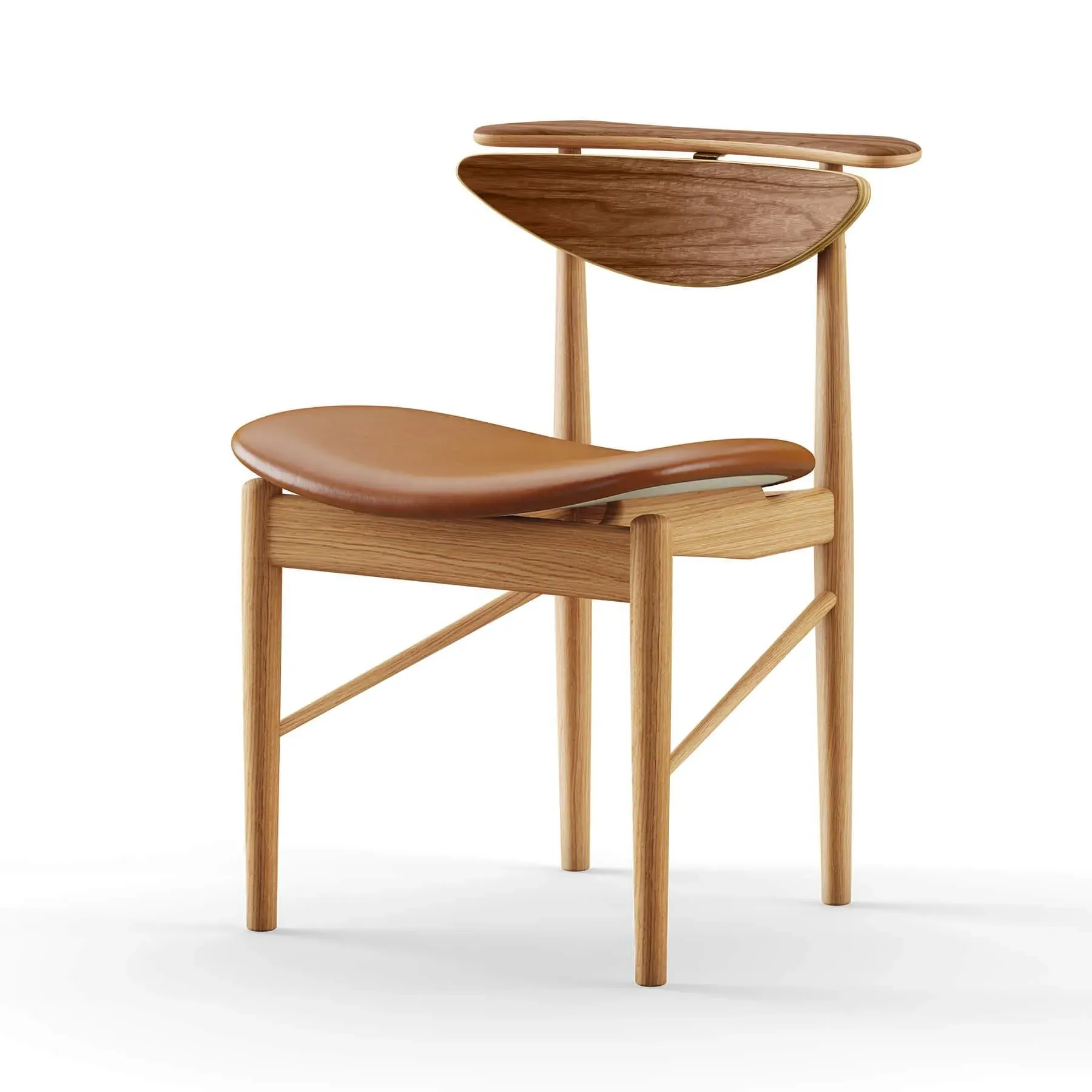 The Reading Chair - Cognac, Oak image