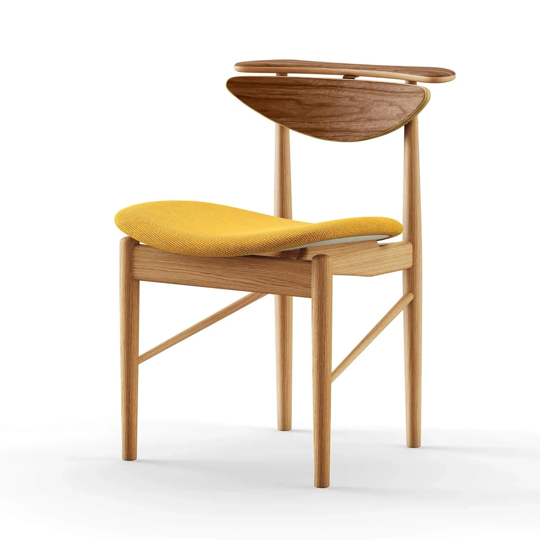 The Reading Chair - Yellow, Oak