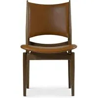 Upholstered Lounge Chair - Oak, Leather