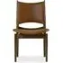 Upholstered Lounge Chair - Oak, Leather