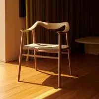 Dining Chair with Paper Cord Seat - Oak