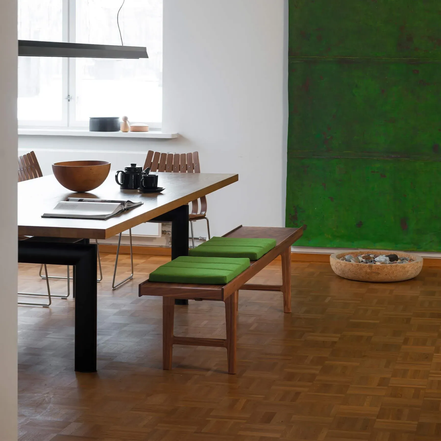 Large Standard Bench - Oak, Laminated Wood