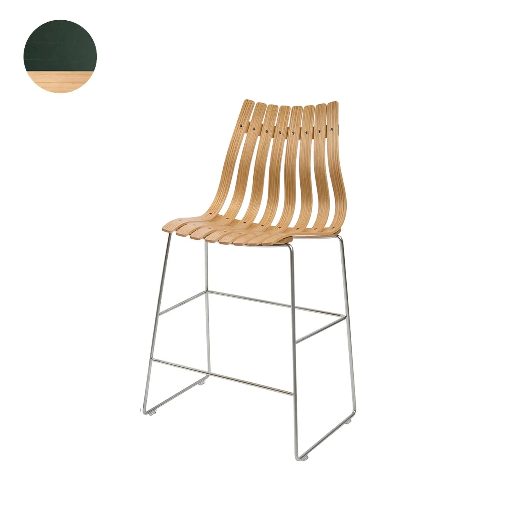 Scandia Bar Stool - Green