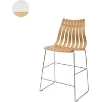 Scandia Bar Stool - White