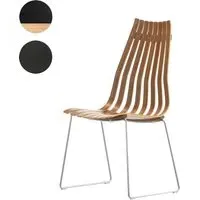 Scandia Prince Stackable Dining Chair - Black