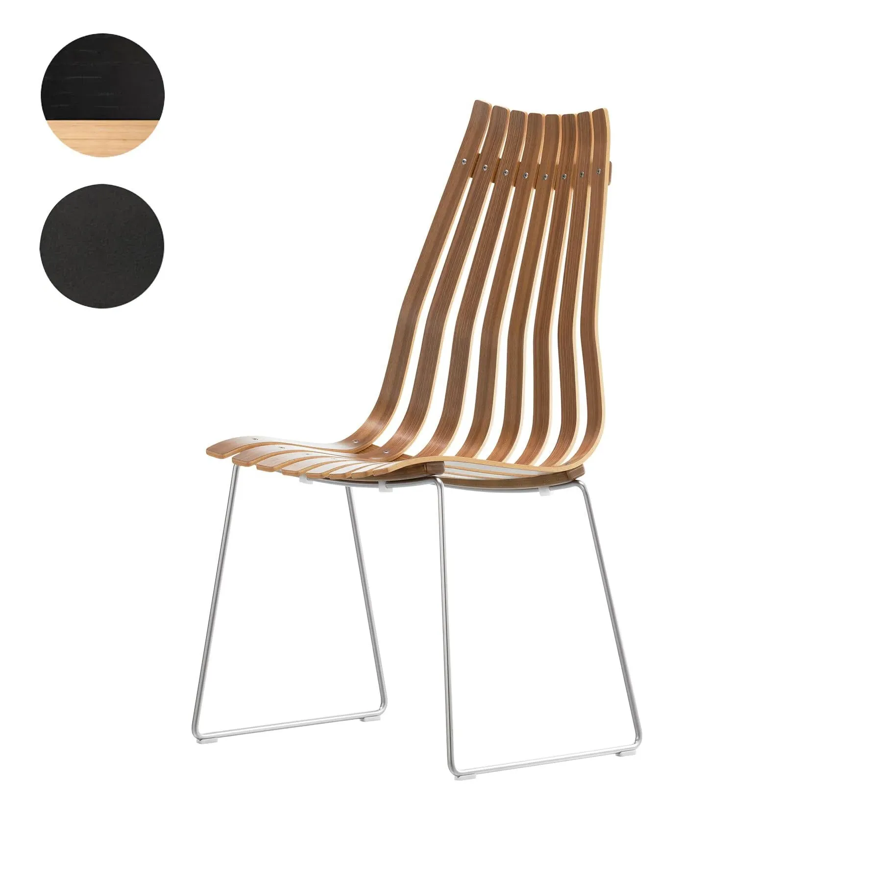 Scandia Prince Stackable Dining Chair - Black