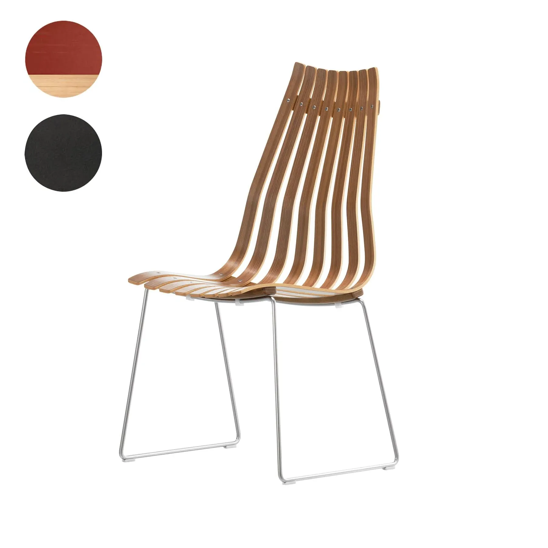 Scandia Prince Stackable Dining Chair - Red