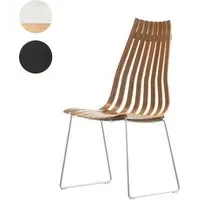 Scandia Prince Stackable Dining Chair - White