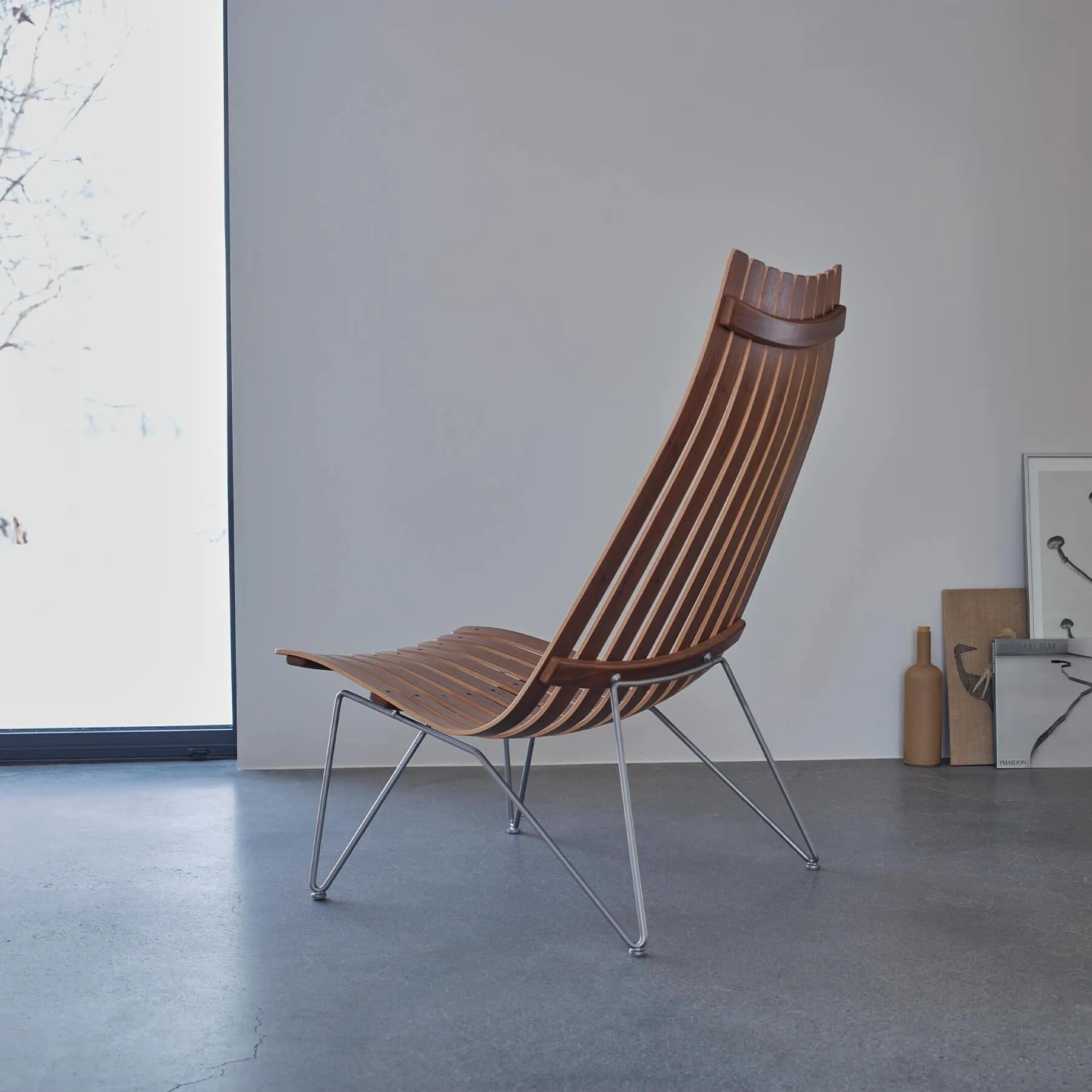 Senior Bolt Lounge Chair - Walnut, Wood