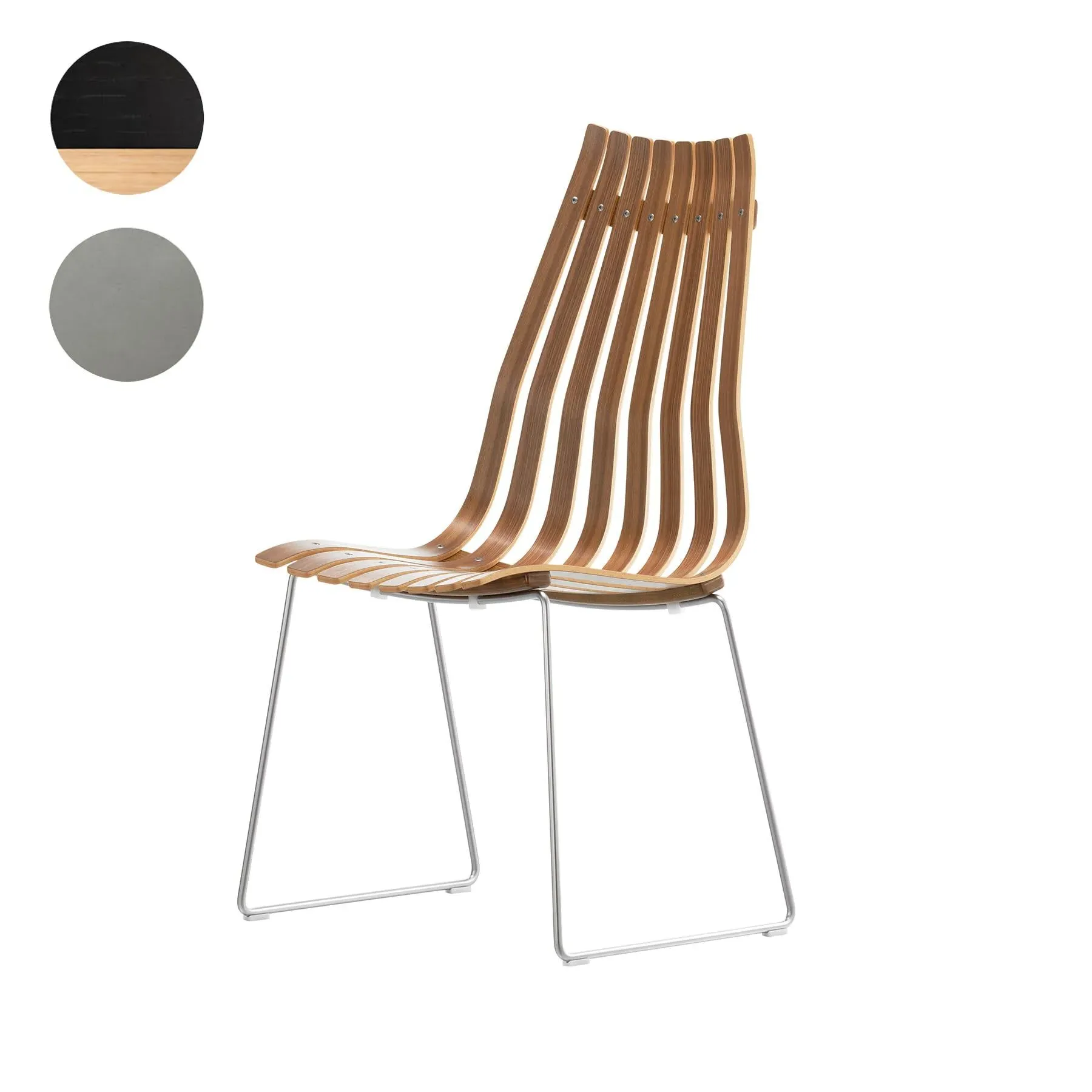 Stackable Dining Chair - Black, Laminated Wood