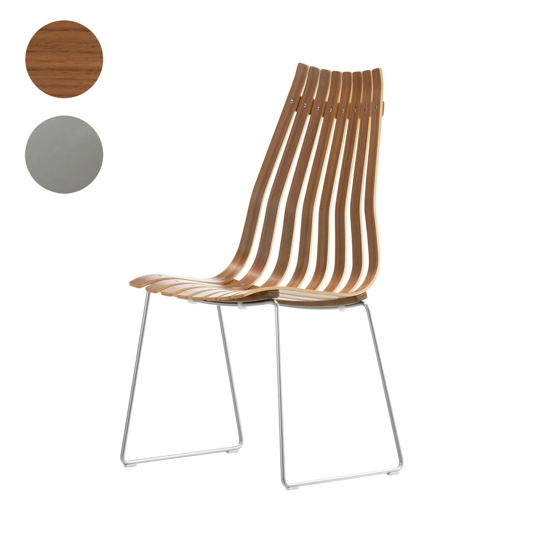 Stackable Dining Chair - Blue, Oak