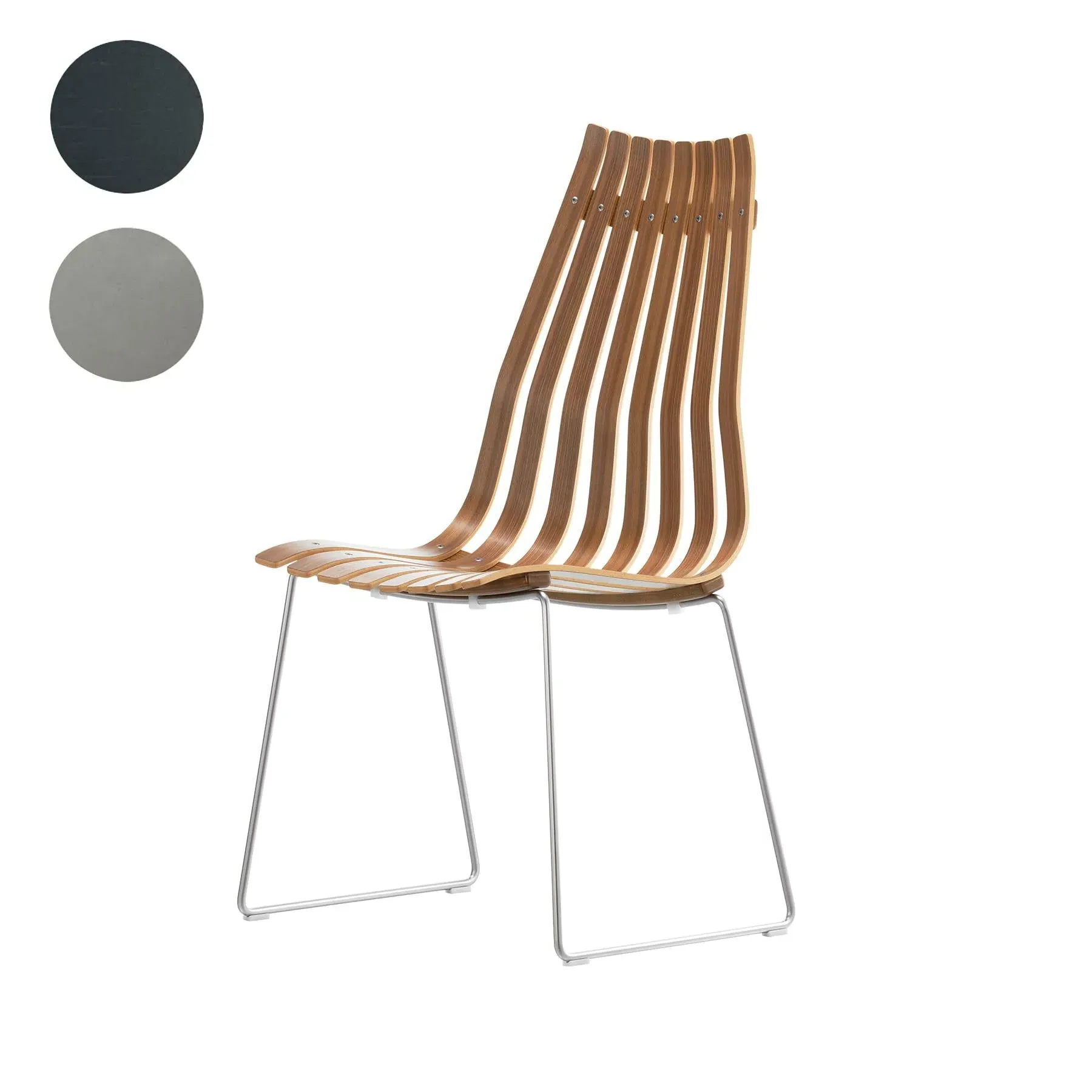 Stackable Dining Chair - Blue, Oak