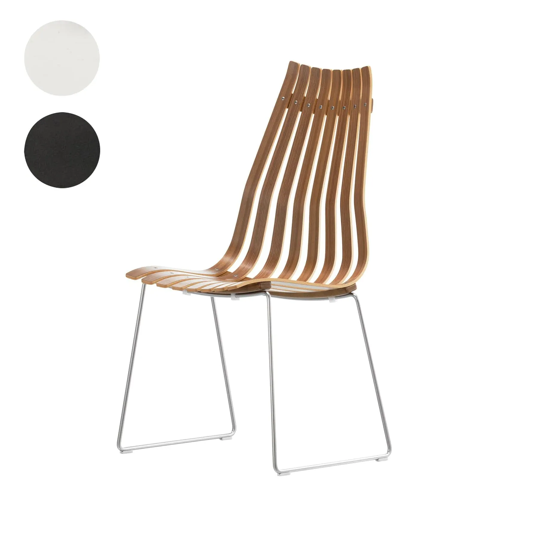 Stackable Dining Chair - White, Laminated Wood