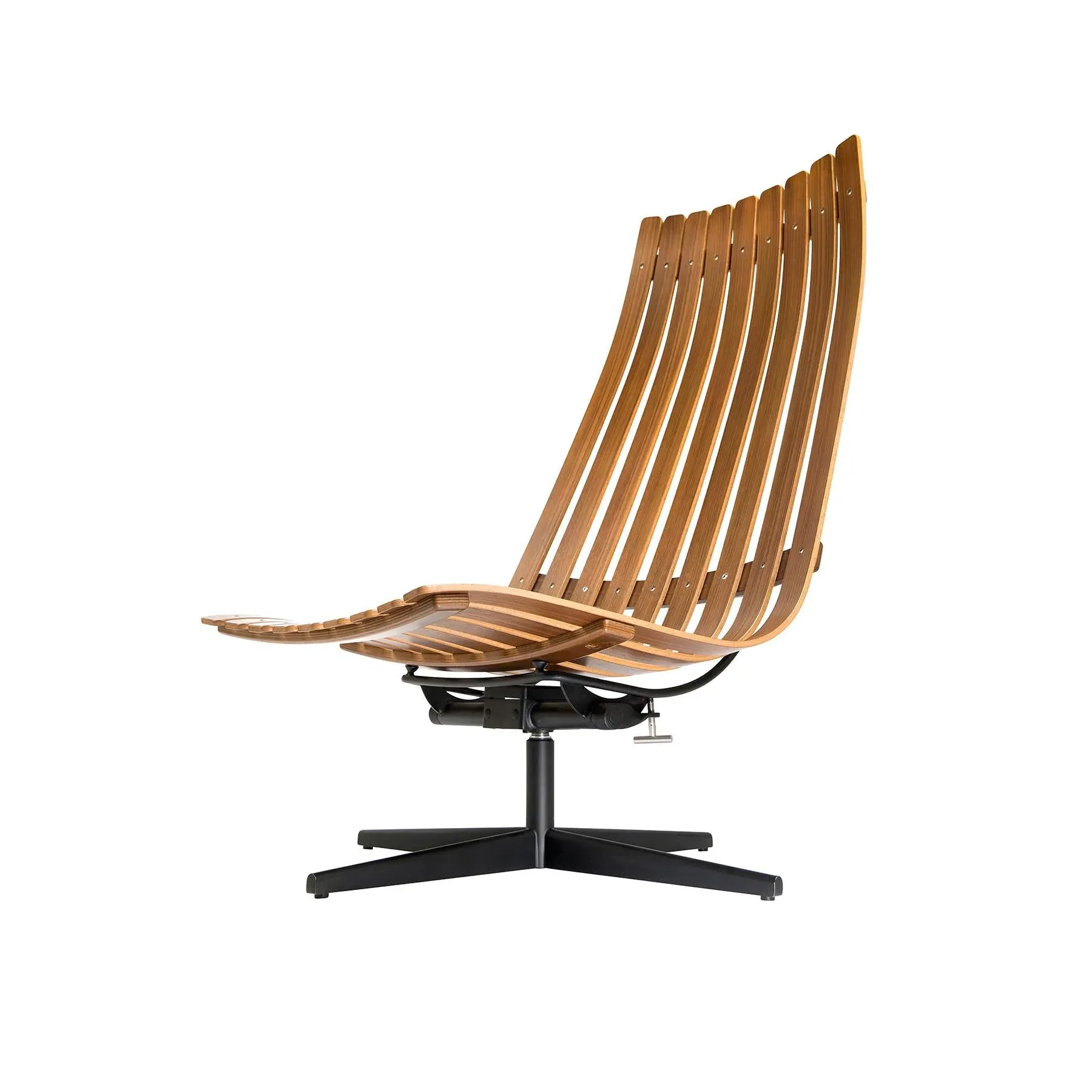 Swivel Lounge Chair with Tilt - Red, Laminated