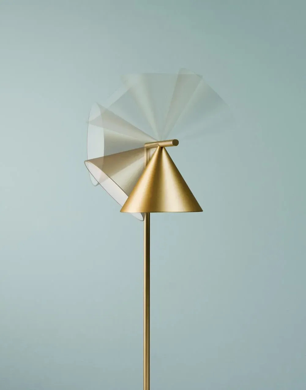 Adjustable Floor Lamp - Brass, Marble