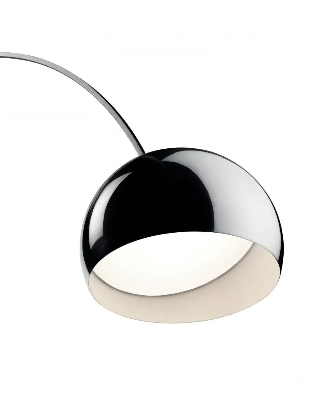 Arc Floor Lamp E27 - White, Marble Base