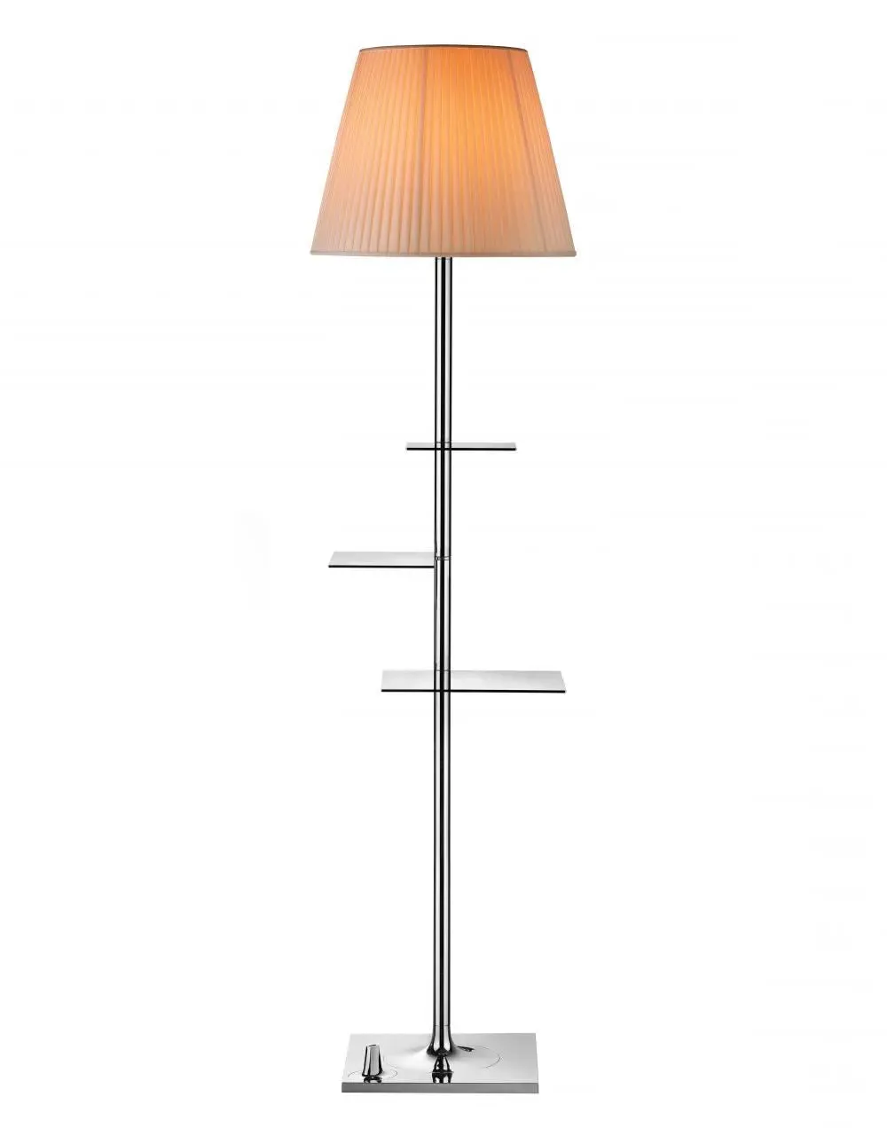Bibliotheque Floor Lamp with Shelves - Transparent