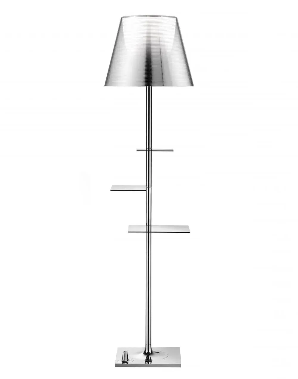 Bibliotheque Floor Lamp with Shelves - Transparent