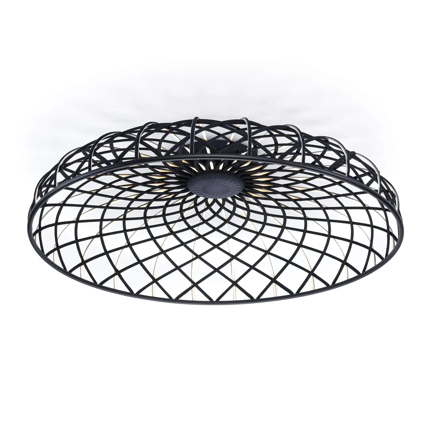 Ceiling/Wall Light with LED Strips - Anthracite, Cord