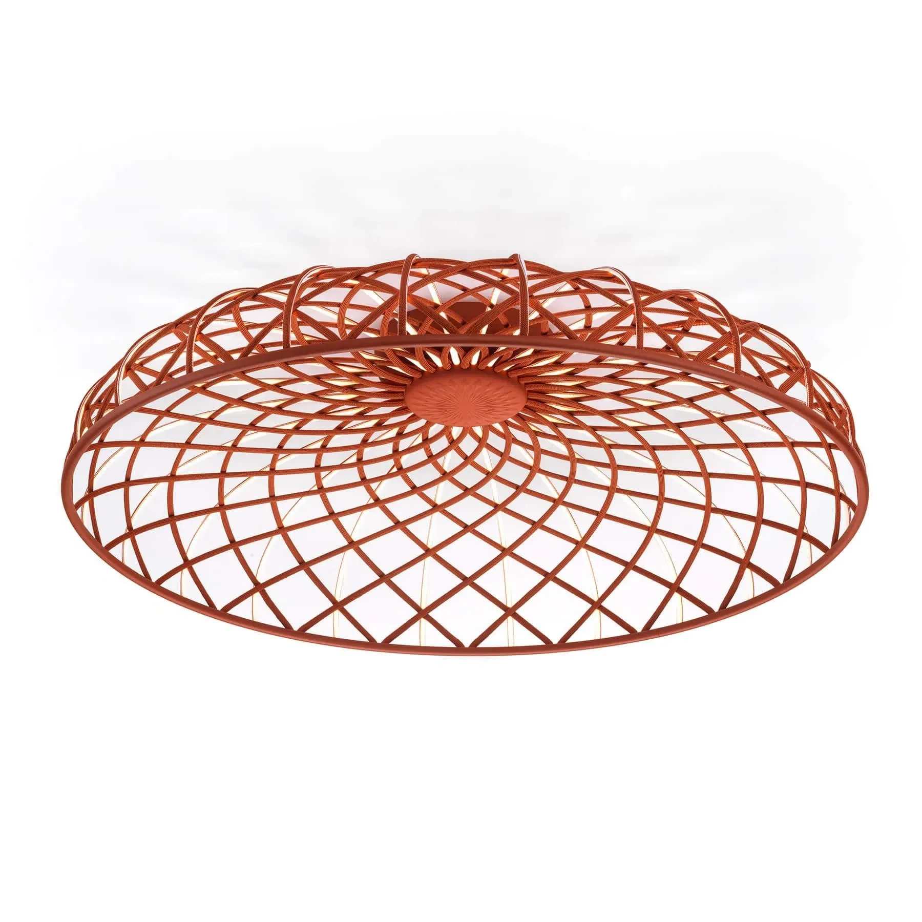 Ceiling/Wall Light with LED Strips - Red, Cord