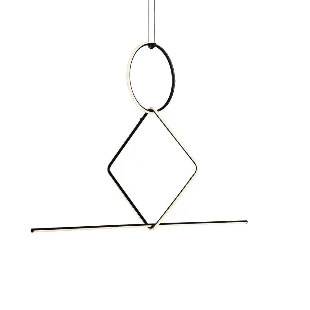 Configuration 4 Pendant Light - Black, Aluminium