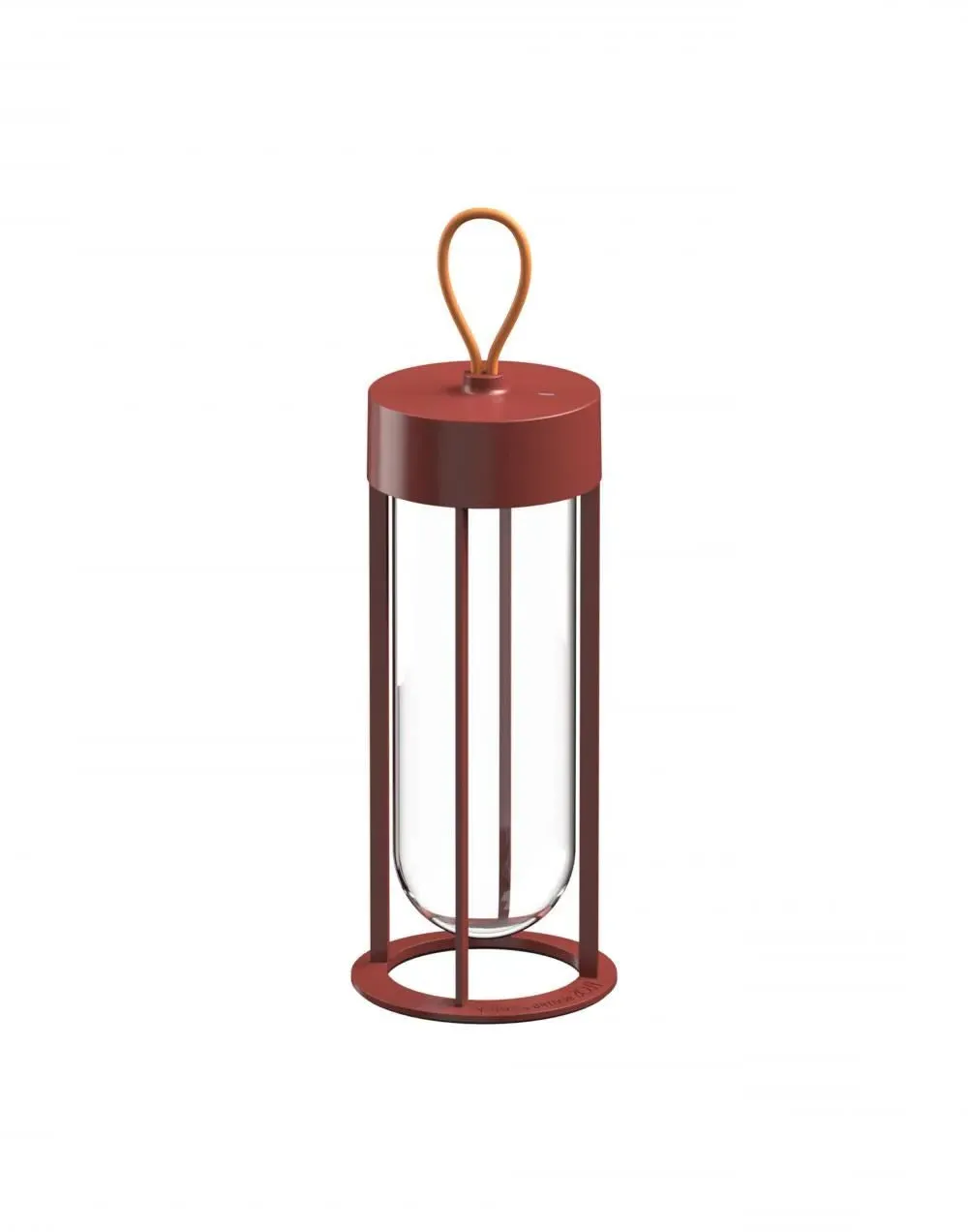 Cordless Table Lamp with Handle - Terracotta