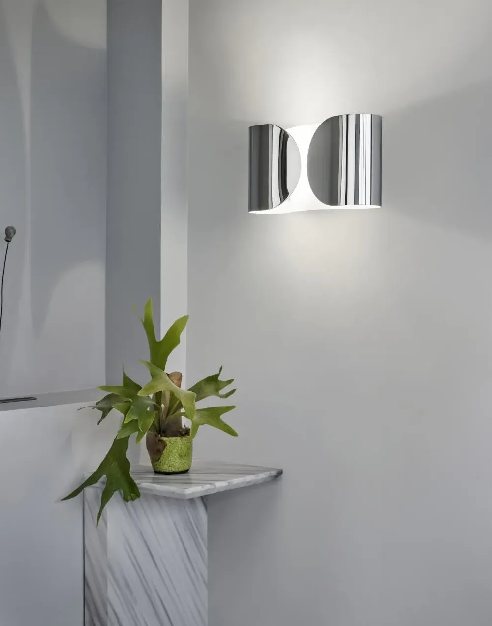 Curved Wall Light Up Down Washer - White