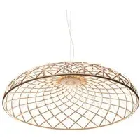 Dome Pendant Light with LED Strips - Almond, Cord
