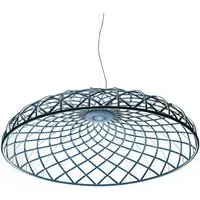 Dome Pendant Light with LED Strips - Blue, Cord