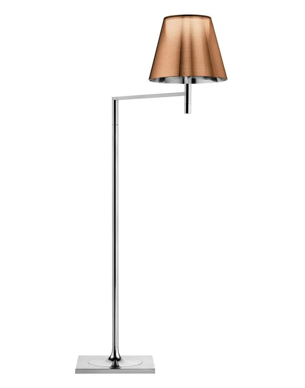 F1 Floor Lamp with Dimmer - Silver, Polycarbonate