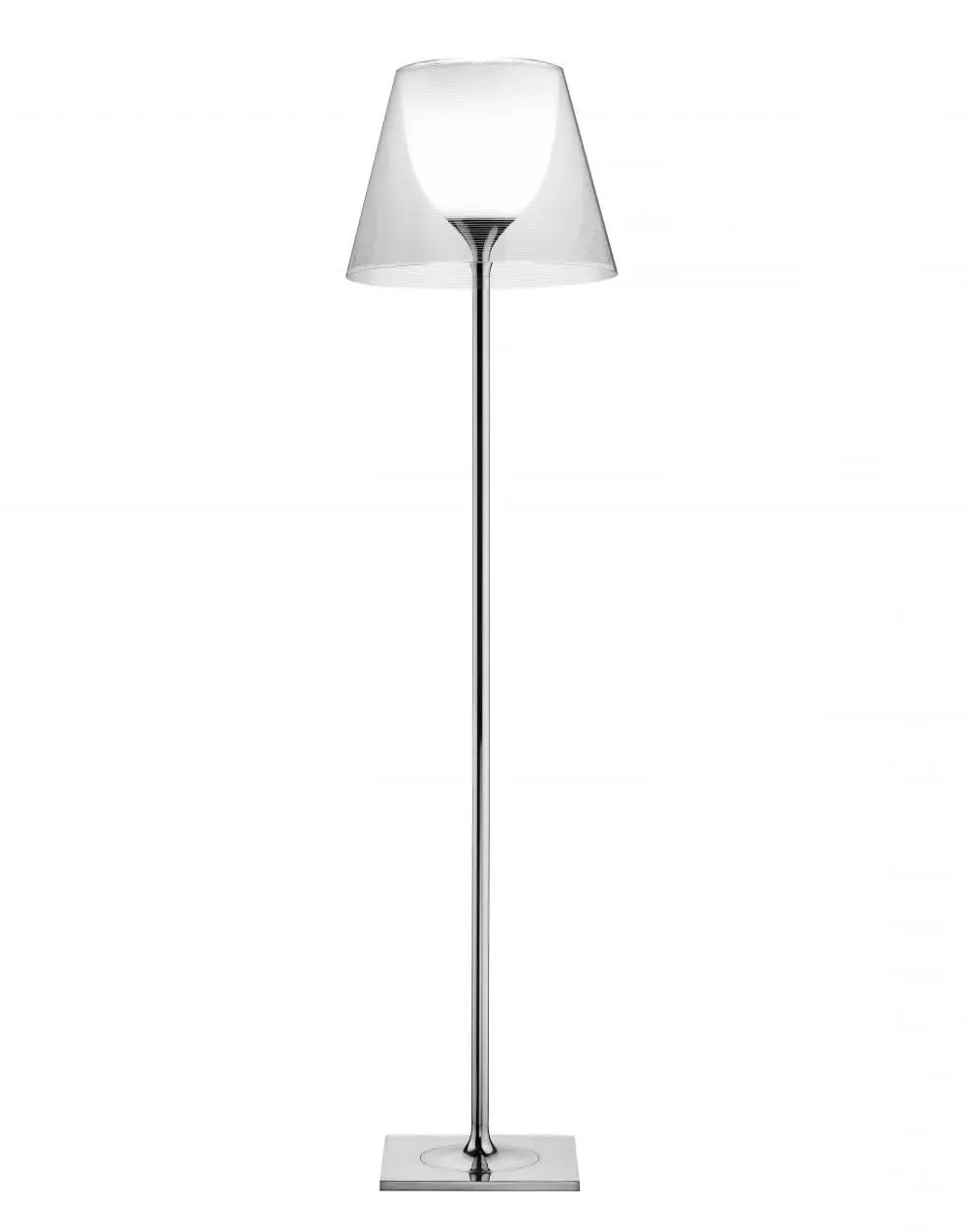 F2 Floor Lamp with Dimmer - Silver, Polycarbonate