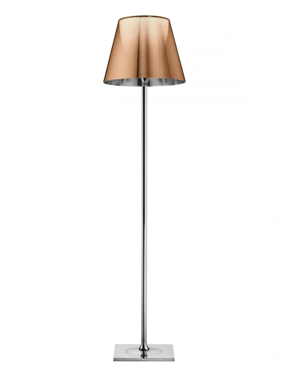 F2 Floor Lamp with Dimmer - Silver, Polycarbonate