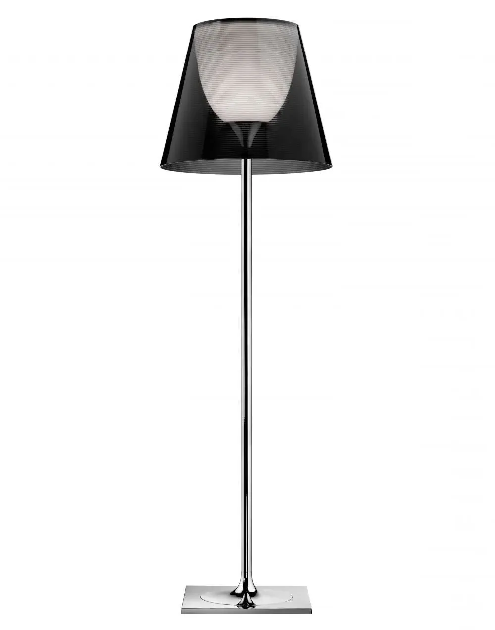 F3 Floor Lamp with Dimmer - Silver, Polycarbonate