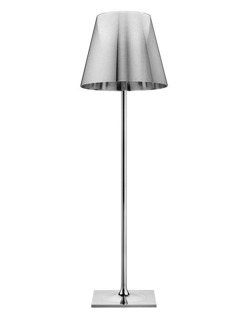 F3 Floor Lamp with Dimmer - Silver, Polycarbonate