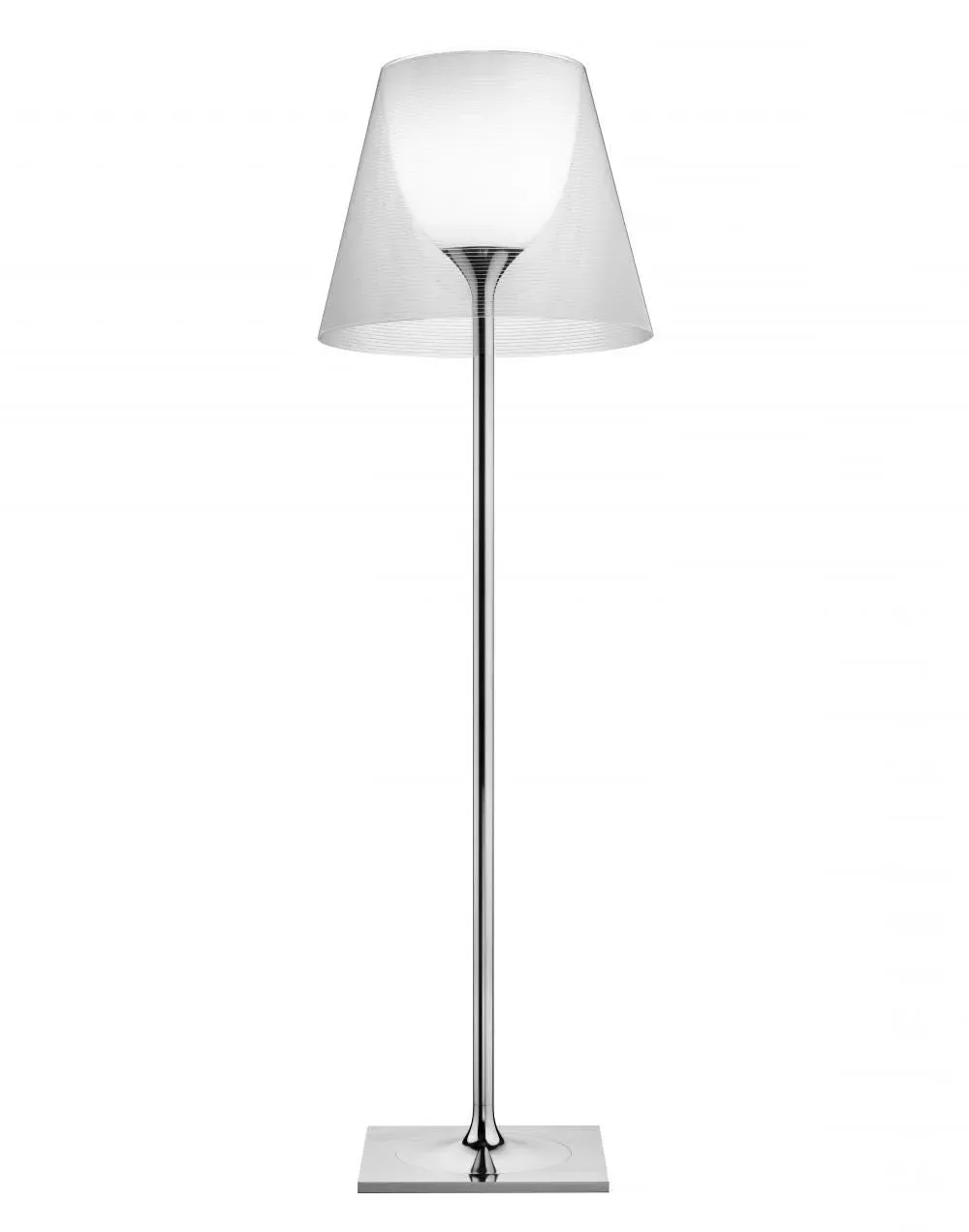 F3 Floor Lamp with Dimmer - Smoke, Polycarbonate