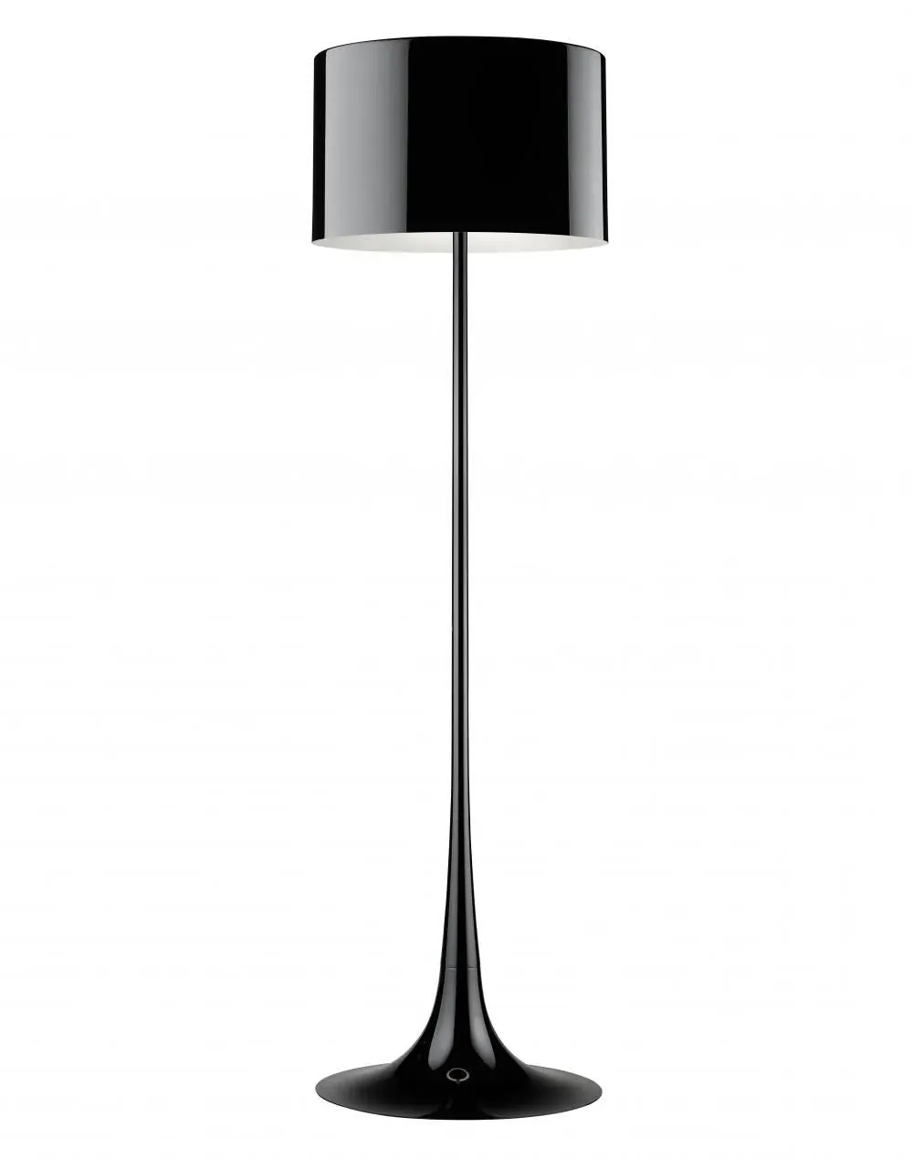 Floor Lamp with Dimmer - Black, Aluminium
