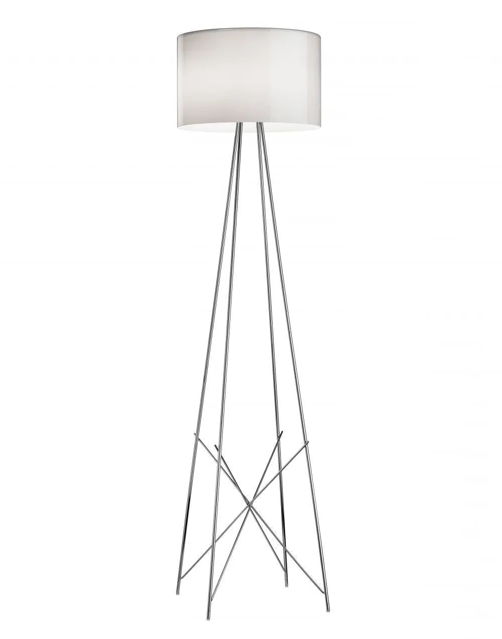 Large Floor Lamp with Dimmer - Black, Aluminium