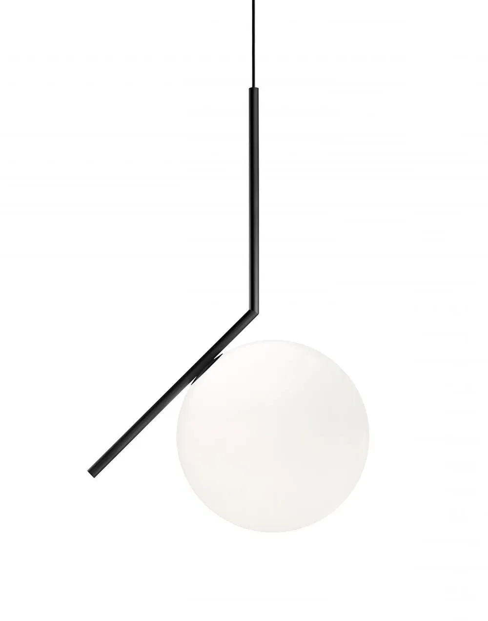 Large Pendant Light - Brass, Glass