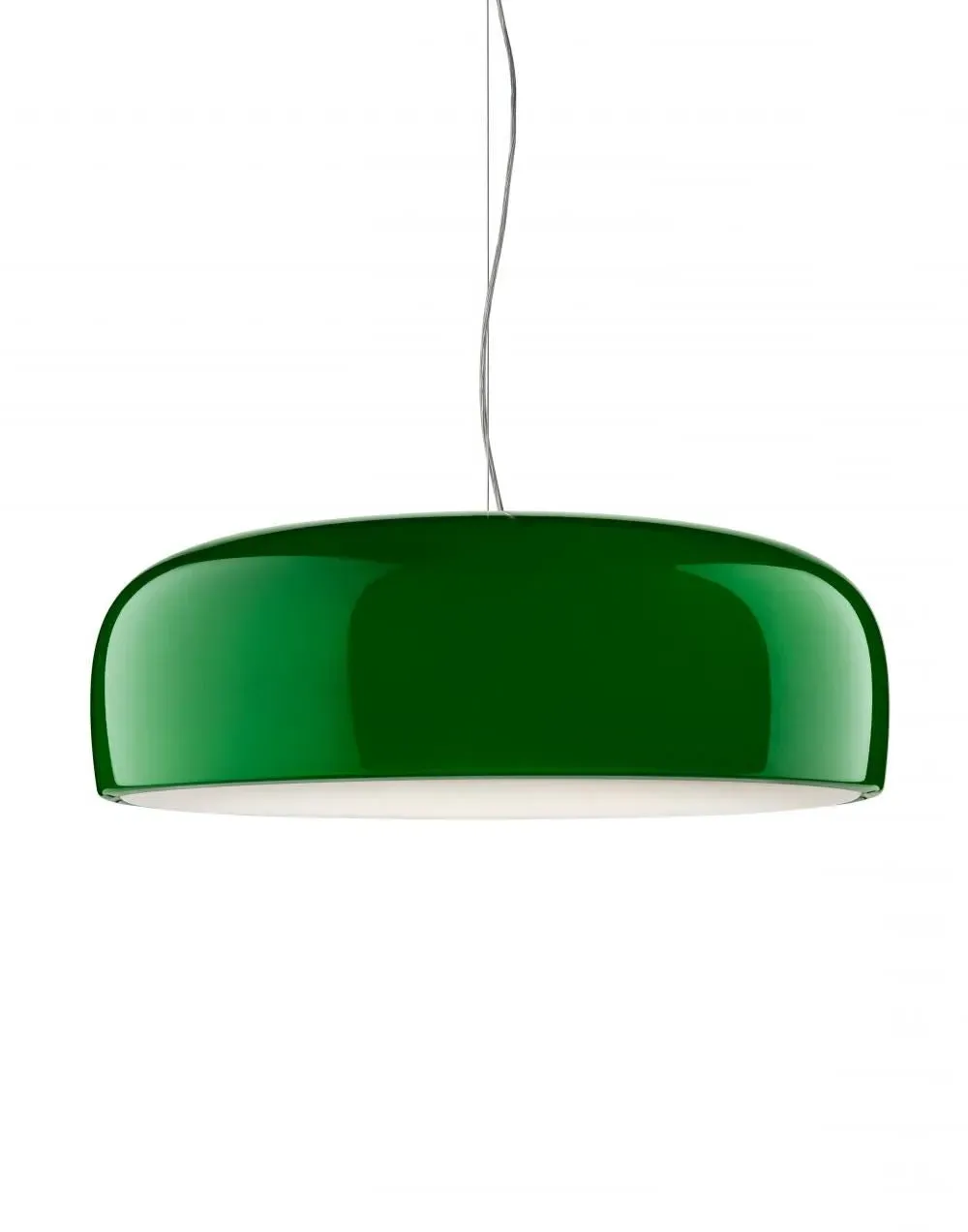 Large Pendant Light with LED - Green, Aluminium