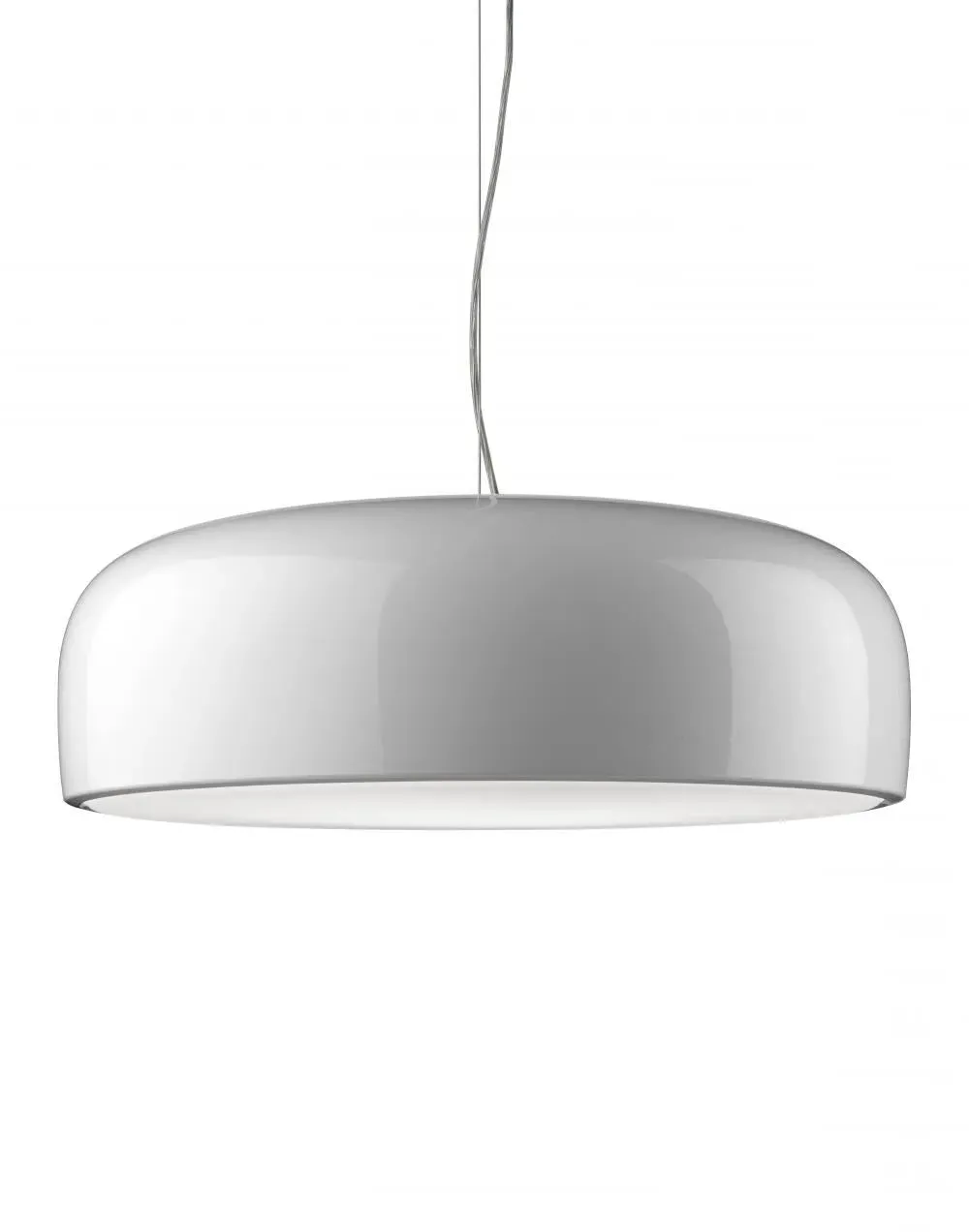 Large Pendant Light with LED - White, Aluminium