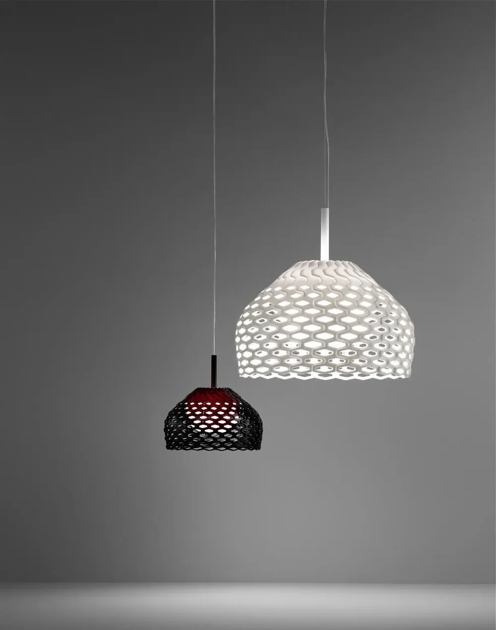 Large Pendant Light Woven Shade - White