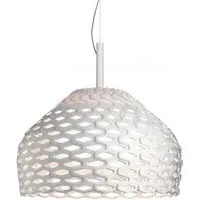 Large Pendant Light Woven Shade - White