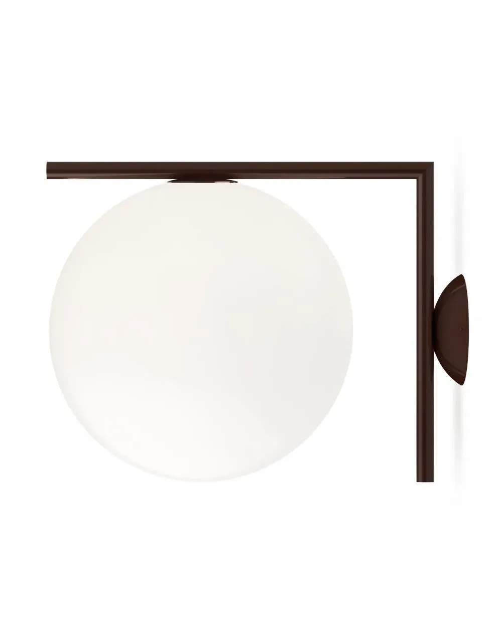 Large Wall & Ceiling Light - Brown, Glass