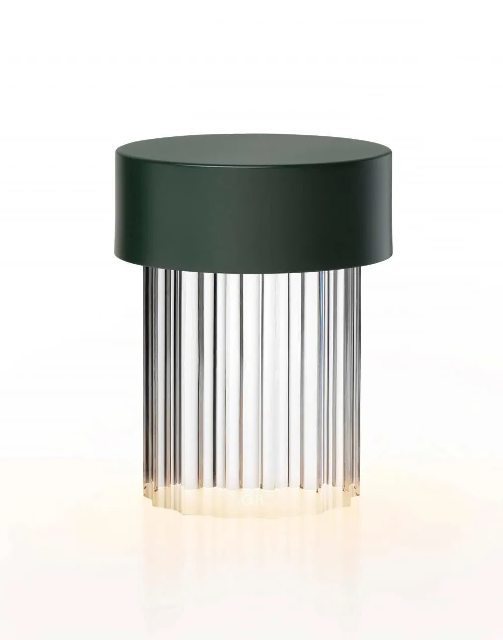 Last Order Portable Rechargeable Table Lamp - Green, Glass