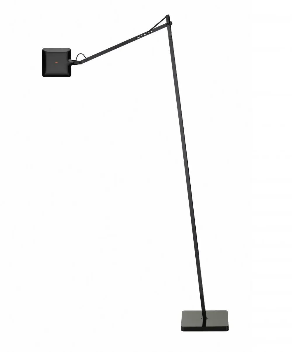 LED Floor Lamp with Adjustable Head - White, Aluminium