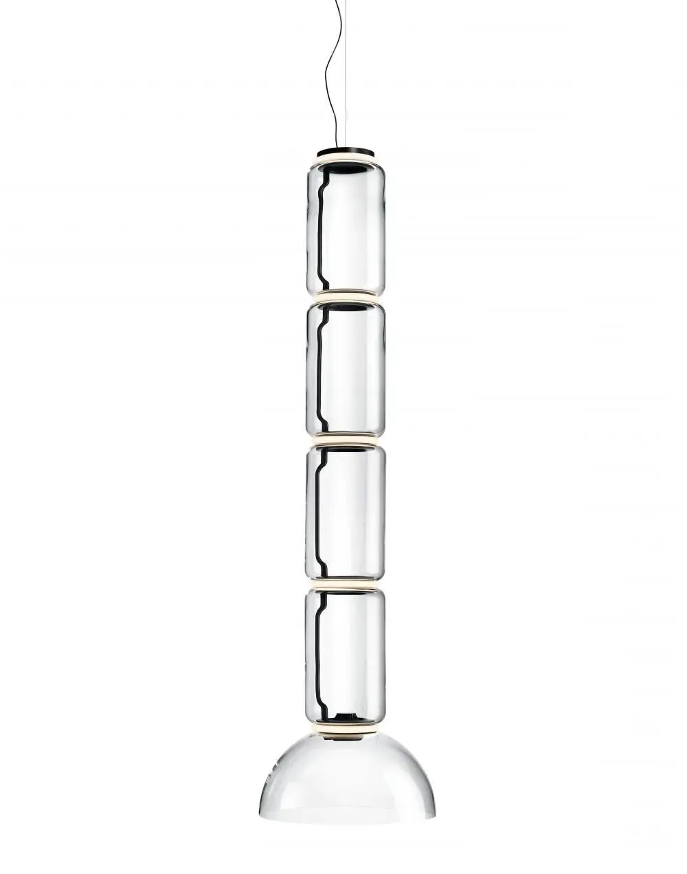 Medium Pendant Light with Bowl - Clear, Glass