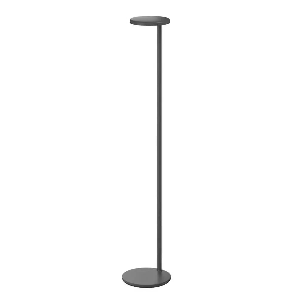 Oblique Floor Lamp with USB Charging - Anthracite image