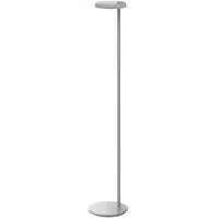 Oblique Floor Lamp with USB Charging - Grey