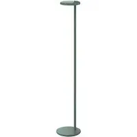Oblique Floor Lamp with USB Charging - Sage